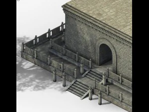 luoyang city - small wild goose pagoda 01 3D Model