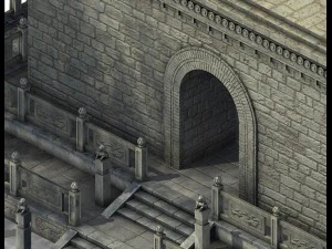 luoyang city - small wild goose pagoda 01 3D Model