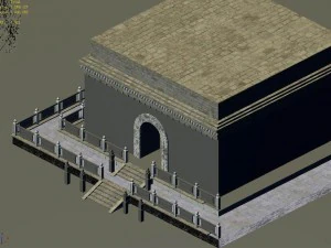 luoyang city - small wild goose pagoda 01 3D Model