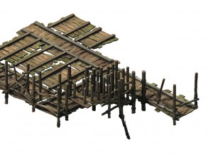 pier - platform - wooden ladder 27 3D 模型