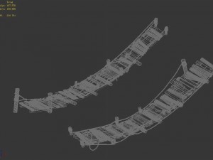 wooden bridge - 02 3D मॉडल