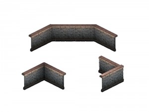 seven angels altar - wall - doorway 3Dモデル