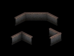 seven angels altar - wall - doorway 3Dモデル