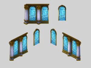 strefa rycerska - okna -01 Model 3D