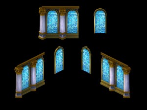 knight area - windows -01 Model 3D