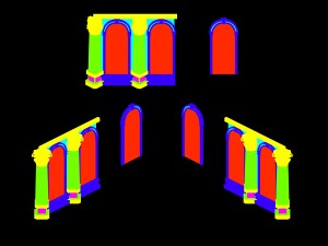 knight area - windows -01 Model 3D