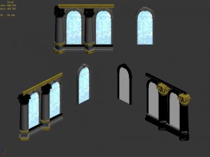 knight area - windows -01 Model 3D