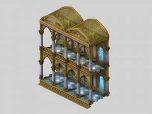 human knight district - pillar -01 Modèle 3D