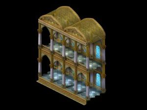 human knight district - pillar -01 3D Model