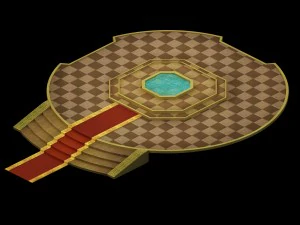 human ranger area - ground 01 3D Model