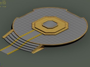 human ranger area - ground 01 Modèle 3D