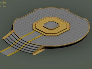 human ranger area - ground 01 3D Model
