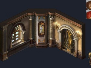human ranger area - wall 01 3D 模型