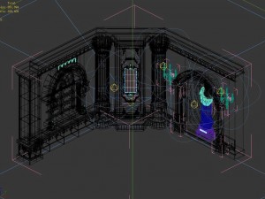 human ranger area - wall 01 3D 模型