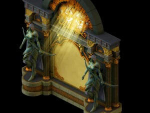 human ranger area - wall 02 3D Model