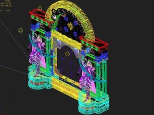 human ranger area - wall 02 3D Model