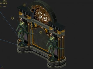 human ranger area - wall 02 Model 3D