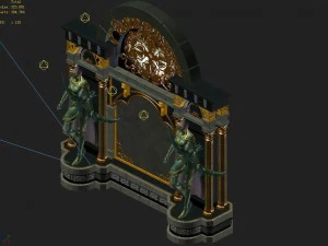 human ranger area - wall 02 3D Model