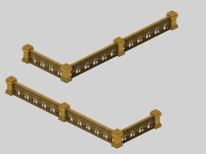 human ranger area - fence 01 3D मॉडल