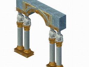 human ranger area - pillar 01 3Dモデル