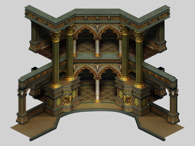human ranger area - pillar 02 Modèle 3D .c4d .max .obj .3ds .fbx .stl .blend 
