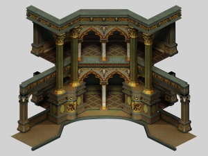 human ranger area - pillar 02 3D 모델