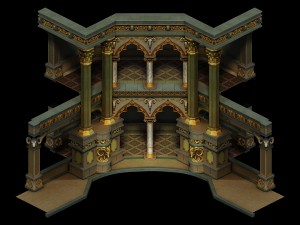 human ranger area - pillar 02 Modèle 3D