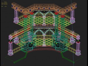 human ranger area - pillar 02 Modèle 3D