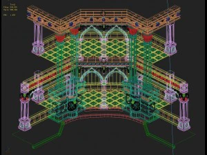 human ranger area - pillar 02 3D Model