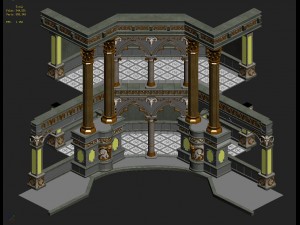 human ranger area - pillar 02 Modèle 3D
