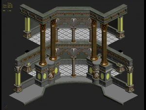 human ranger area - pillar 02 3D Model
