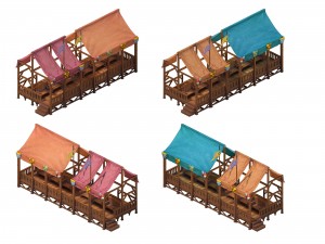 horse racing area - house 01 Modelo 3D
