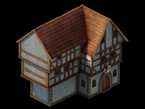 horse racing area - house 02 3D Модель