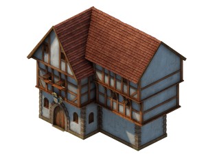 horse racing area - house 02 3D Модель