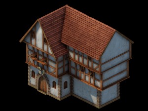 horse racing area - house 02 3D Модель