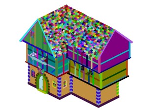 horse racing area - house 02 3D Модель