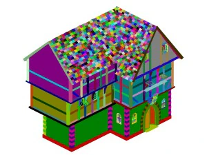 horse racing area - house 02 3D Model