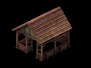 horse racing area - house 03 3D Model