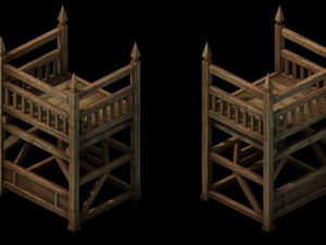 horse racing area - lookout 01 3D Модель