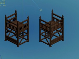horse racing area - lookout 01 3D Модель