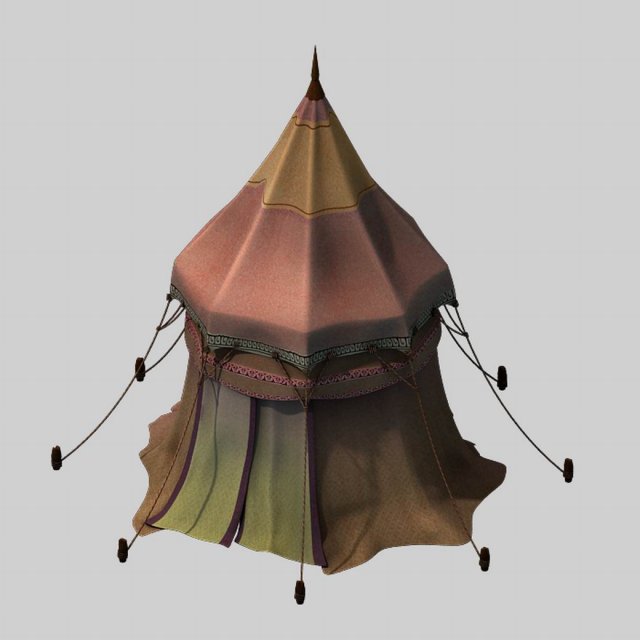horse racing area - tent 01 3D-Modell .c4d .max .obj .3ds .fbx .stl .blend 