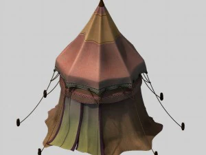 경마장 - 텐트 01 3D 모델