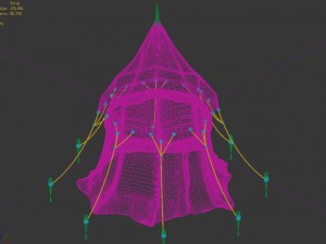 horse racing area - tent 01 3D-Modell