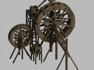 山里～水車156 3Dモデル