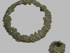 mountain - moss - rocks 11 3D Model