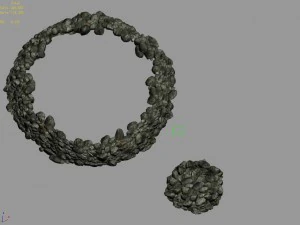 mountain - moss - rocks 11 3D Model