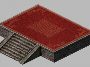 cottage - podium Modèle 3D