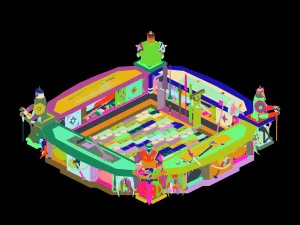shop area - counter 01 3D Model