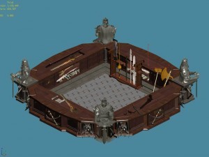 shop area - counter 01 3D Модель
