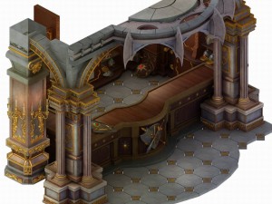 store district - wall 02 3D Model
